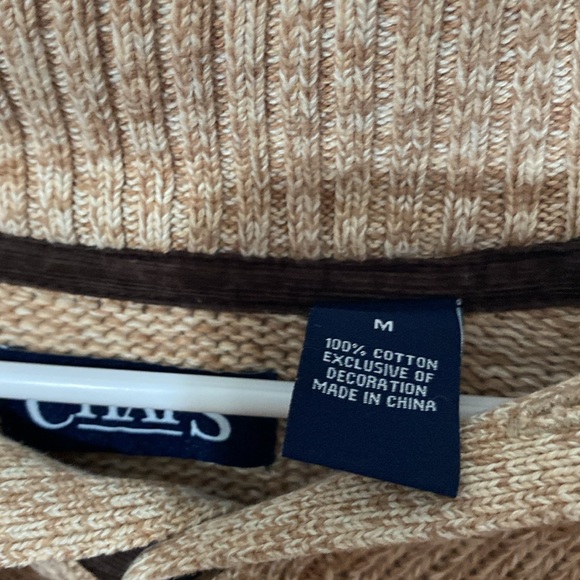 Chaps Medium men’s 100% cotton long sleeve quarter button up - Picture 12 of 16